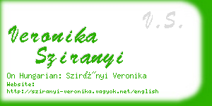 veronika sziranyi business card